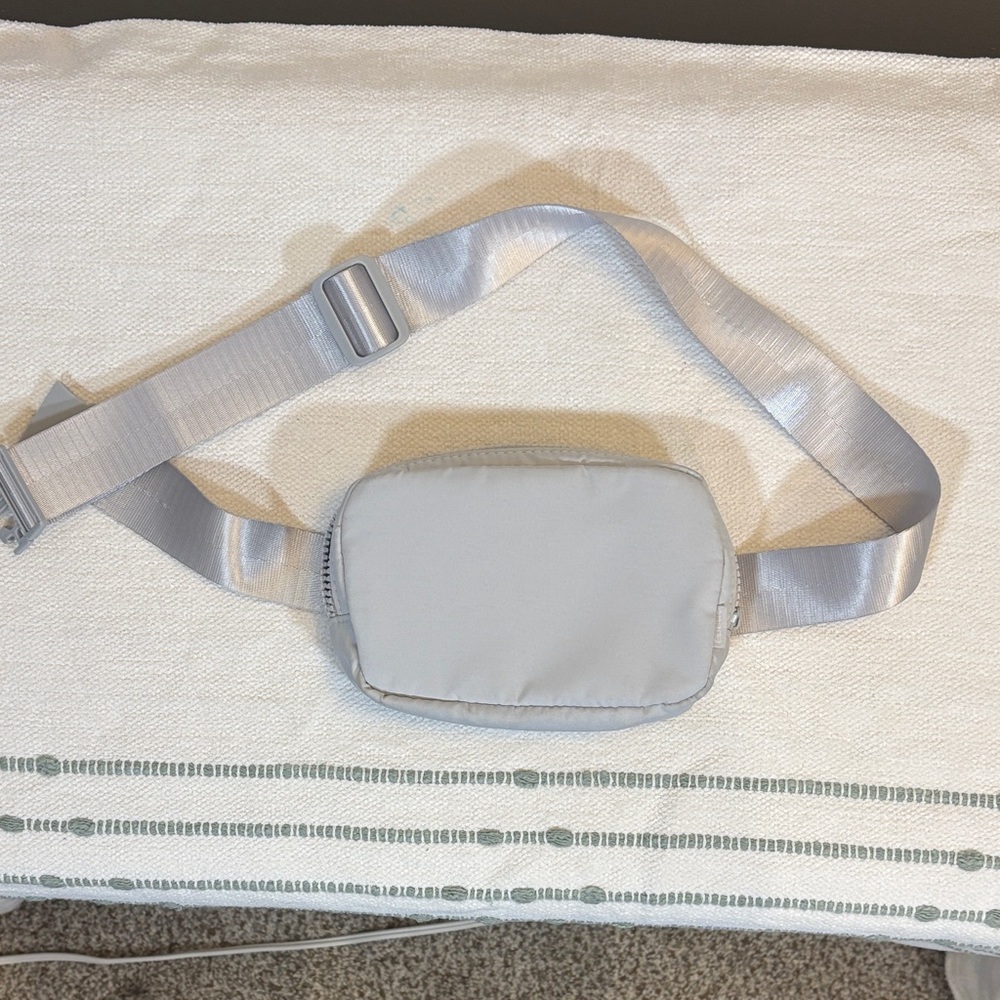 Apana Light Gray Crossbody Belt Bag
